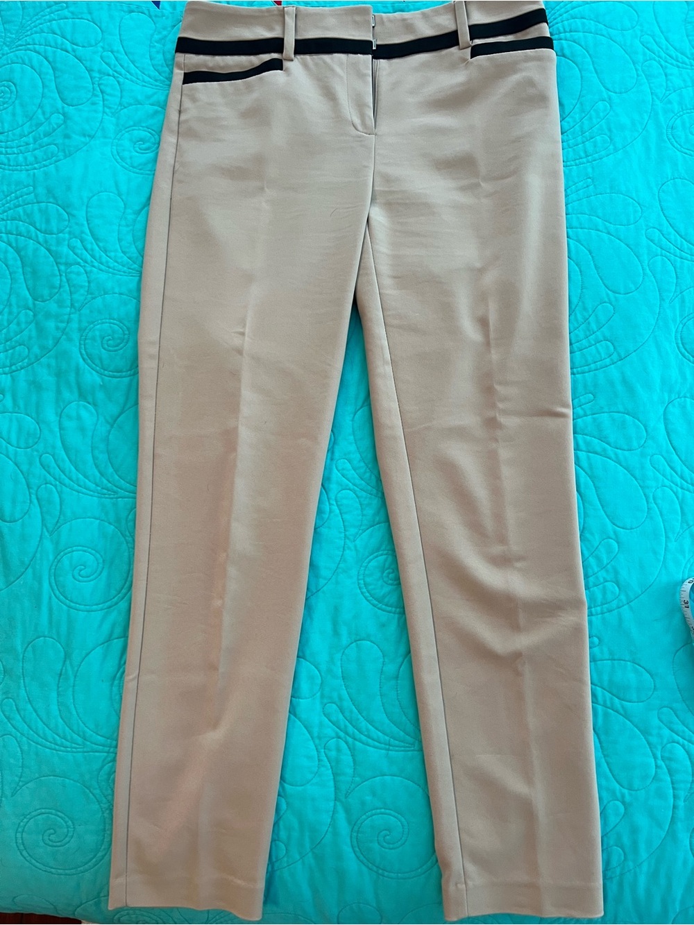 7th Avenue New York & Company Beige Dress Pants with Black Label